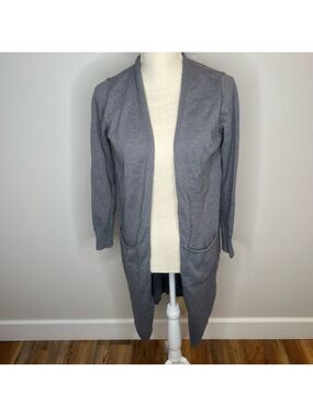 CENY Knee Length Shaw Collar Women's Open Cardigan Size Medium